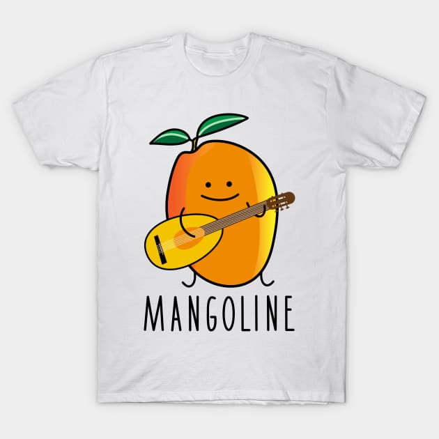 Funny mango with mandolin T-Shirt by spontania